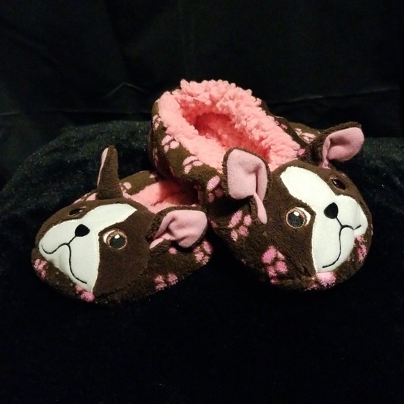 boston terrier slippers